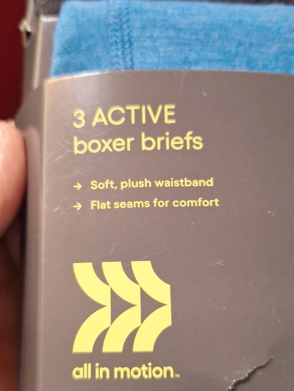 NWT All In Motion 3 Active Boxer Briefs